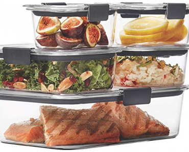 Rubbermaid Brilliance Leak-Proof Food Storage Containers with Airtight Lids, Set of 5 Only $13.76!