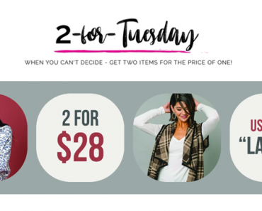 Cents of Style 2 For Tuesday – Fun Vests, Jackets, Ponchos and more – 2 for $28.00! FREE SHIPPING!