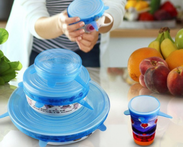 6pcs-Reusable Silicone Stretch Lids Kitchen Storage Wraps Cover Only $10.99 Shipped!