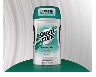 Speed Stick Deodorant for Men, Regular – 3 Ounce (4 Pack) Only $4.07 Shipped!
