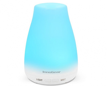 Aromatherapy Essential Oil Diffuser with 7 Colors LED Lights and Waterless Auto Shut-off – Just $11.99!