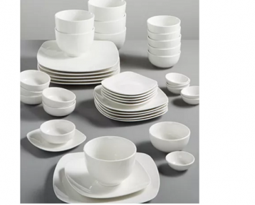 Gibson White Elements 42 pc Dinnerware Sets Only $39.99 Shipped! (Reg. $120)