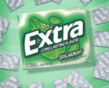 EXTRA Spearmint Sugarfree Chewing Gum (Pack of 10) Only $5.26 Shipped!