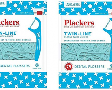 Plackers Twin-Line Dental Floss Picks, 75 Count Only $1.43 Shipped!