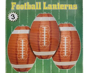 Football Paper Lanterns 11-Inch – 3 Pack – Just $8.02!