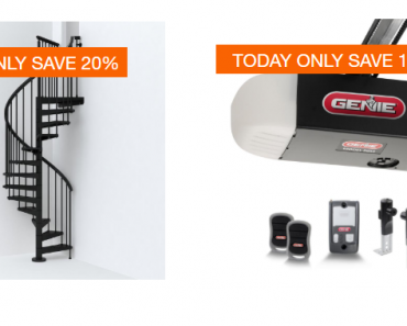 Home Depot: Take Up to 15% off Select Garage Openers & 20% off Staircase Kits! Today Only!