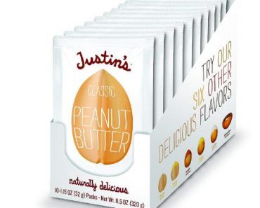Justin’s Classic Peanut Butter Squeeze Packs (Pack of 10) – Only $3.77!