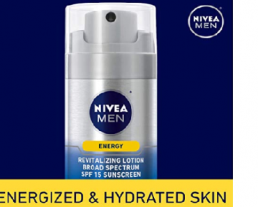 NIVEA Men Energy Lotion Broad Spectrum SPF 15 Sunscreen 1.7 Fluid Ounce Only $3.15 Shipped!