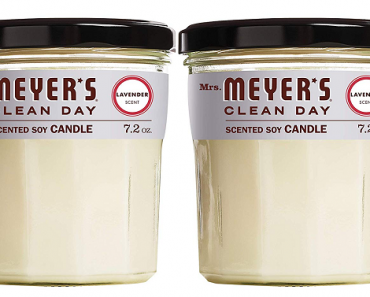 Amazon: Mrs. Meyer’s Clean Day Scented Soy Candle (Large Glass) Lavender 2 Count Only $13.96 Shipped!