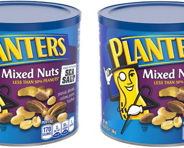 PLANTERS Mixed Nuts, 56 oz. Resealable Container | Roasted Nuts Only $10.25 Shipped!