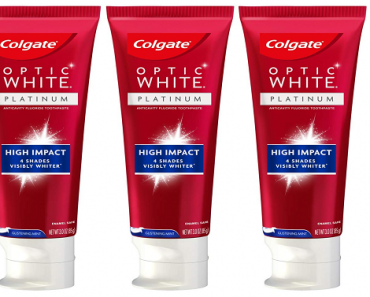 Colgate Optic White High Impact White Whitening Toothpaste (3 Pack) Only $7.97 Shipped!