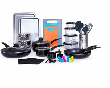 Sedona Kitchen-In-A-Box 64-Pc. Cookware & Food Storage Set Only $54.39 Shipped! (Reg. $160)