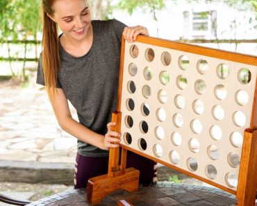 Lancaster Gaming Company Giant 4 In A Row Wooden Outdoor Gaming Set Just $32.29!