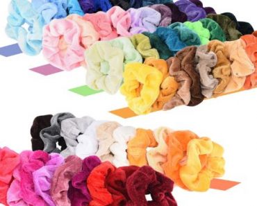 Premium Velvet Hair Scrunchies (60 Pieces) – Only $5.99!