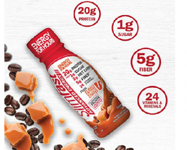 SlimFast Advanced Energy Caramel Latte Shake Ready to Drink Meal Replacement – 20g of Protein 12 Count Only $12.14 Shipped!