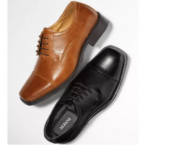 Alfani Men’s Adam Cap Toe Oxford Shoes Only $18! (Reg. $60)