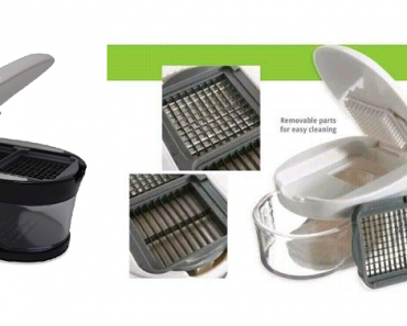 Sharper Image Premium 3-in-1 Slice Garlic Press, Dice and Store Container Only $7.95!