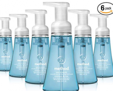 Method Foaming Hand Soap, Sea Minerals, 10 Fl Oz (Pack of 6) Only $9.93 Shipped!