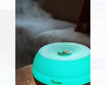 Crane Personal Humidifier and Aroma Diffuser Only $8.99! (Reg. $30)