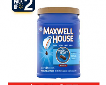 Maxwell House Original Roast Medium Ground Coffee 42.5 oz Canister 2-Pack Only $12.02!!