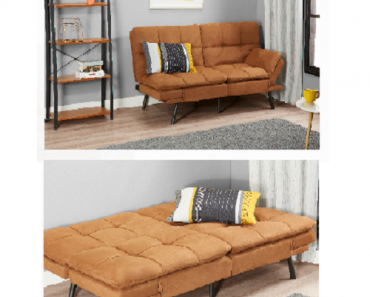 Mainstays Memory Foam Futon in Camel Suede Only $118.41 Shipped! (Reg. $250)