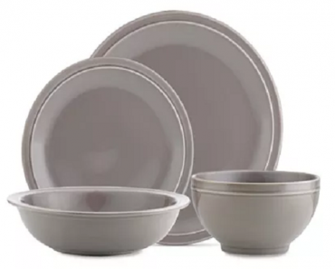 Godinger Chaddsford 16-Piece Slate Dinnerware Set Only $24 with code! (Reg. $217)