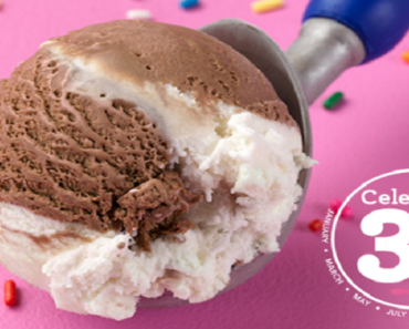 Baskin Robbins Ice Scream Scoops Only $1.70!! TODAY ONLY!