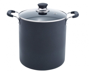 T-fal Specialty Total Nonstick Dishwasher Safe Oven Safe Stockpot Cookware, 12-Quart – Just $16.99!