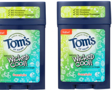 Tom’s of Maine Deodorant Stick Wicked Cool – Boys (Case of 6) Only $5.06!