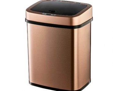 Ninestars Automatic Touchless Infrared Motion Sensor Trash Can, 3 Gal – Only $24.98!