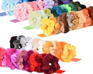 Premium Velvet Hair Scrunchies (60 Pieces) – Only $5.99!