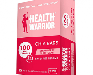 Health Warrior Chia Bars, Strawberry Shortcake, 15 Count Only $11.20 Shipped!
