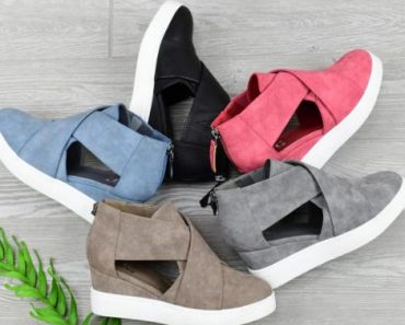 D’Orsay Sneaker Wedges – Only $31.99!