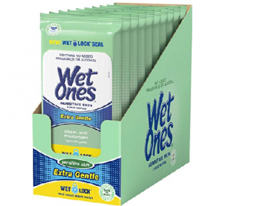 Wet Ones Sensitive Skin Hand Wipes, 20 Count (Pack Of 10) Only $8.36 Shipped!
