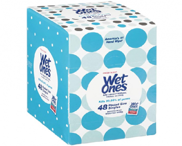 Wet Ones Antibacterial Hand Wipes Singles, 48 Count Only $3.44 Shipped!