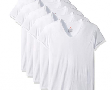 Hanes Men’s 5-Pack ComfortBlend V-Neck T-Shirts Only $7.50!