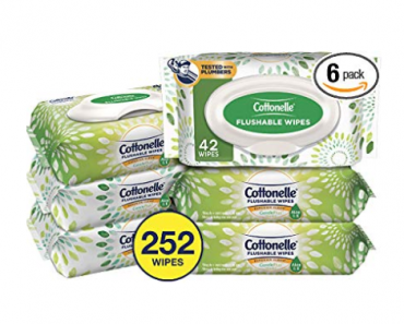 Cottonelle GentlePlus Flushable Wet Wipes with Aloe & Vitamin E, 6 Packs Only $6.85 Shipped!