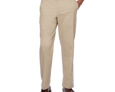 Men’s Croft & Barrow Classic-Fit Easy-Care Stretch Flat-Front Khaki Pants – Just $13.99! Kohl’s 30% Off! Spend Kohl’s Cash! Stack Codes! FREE Shipping!