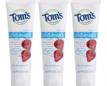 Tom’s of Maine Fluoride-Free Children’s Toothpaste (Pack of 3) – Only $6.95!