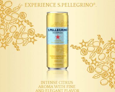 S. Pellegrino Lemon & Lemon Zest Flavored Mineral Water Cans 24 pack Only $8.18!