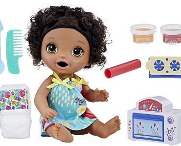 Baby Alive Snackin’ Treats Baby (Black Curly Hair) – Only $14.99!