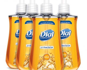 Dial Antibacterial Liquid Hand Soap, Gold, 9.375 Ounce (Count of 4) – Only $4.75!