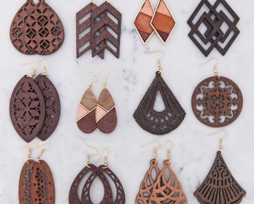 Statement Wood Earrings – Only $7.99!
