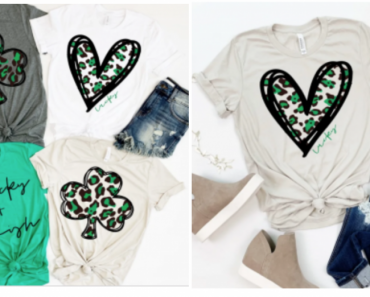 Leopard St. Patty’s Day Tee’s Just $14.99!
