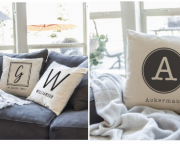 Personalized Monogram Pillow Covers Just $9.99 Shipped!