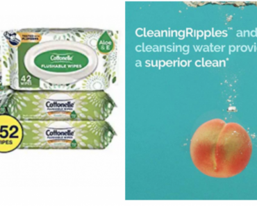 Cottonelle GentlePlus Flushable Wet Wipes 252 Count Just $7.86 Shipped!