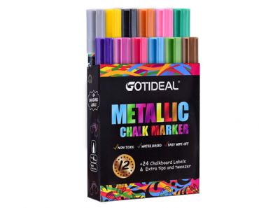 Metallic Liquid Chalk Markers, 12 Colors – Just $11.89!