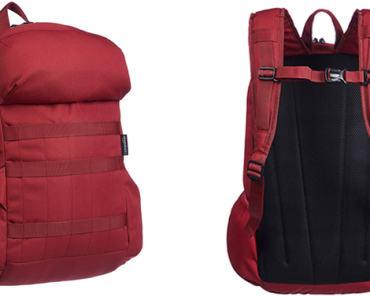 AmazonBasics Canvas Laptop Backpack Bag for up to 15 Inch Laptops – Deep Red – Just $12.36!