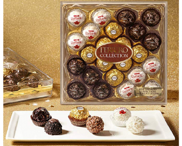 Ferrero Rocher Fine Hazelnut Milk Chocolates, Assorted 24 Count, Only $8.71! Perfect V-Day Gift!