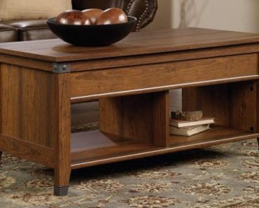 Sauder Carson Forge Lift Top Coffee Table (Washington Cherry Finish) – Only $100!
